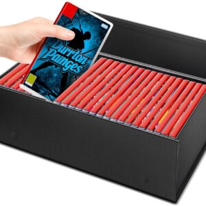 ProtectHobby Video Game Holder for Switch Game Storage Box Store 25+ Cases, Media Storage Organizer